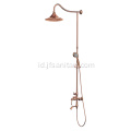 Kamar Mandi Rain Shower Set Hand Shower Rose Gold